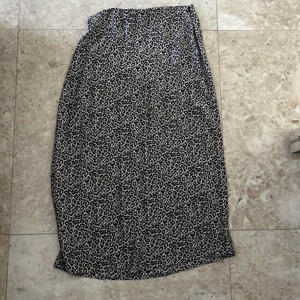 SOLD American Eagle Leopard Midi Skirt